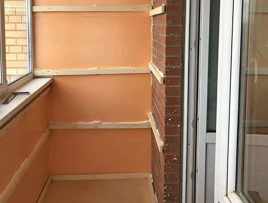 Теплоизоляция на балконе